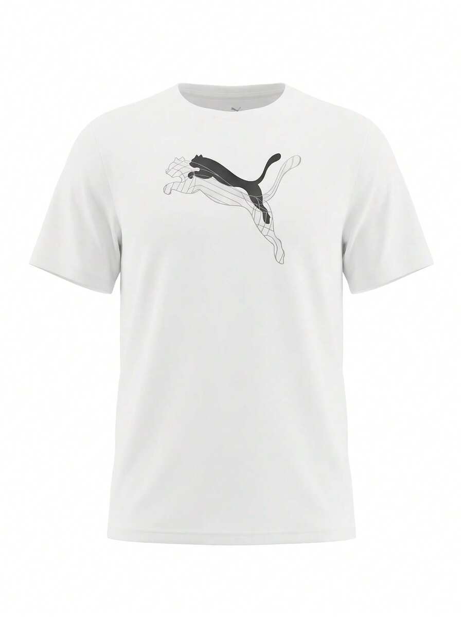 Puma Evostripe Relaxed Graphic Women T-Shirt White - White - View 1