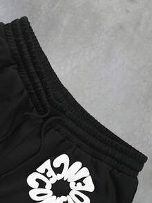 PAVTROS 男士简约时尚休闲日常短裤 - 黑色 - 查看 3