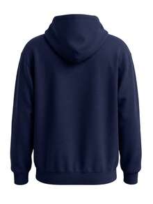 New Balance Essential Men's Full Zip Hoodie Navy Blue - Navy Blue - View 2