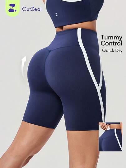 OutZeal 女士运动短裤 夏季骑行健身跑步速干收腹后袋