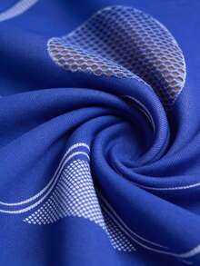 Innovista Seamless Top Women Long Sleeve Crop Tee, Thumbhole Sleeves, Breathable Mesh Panel, High Stretch Compression Fit, Quick Dry, Cobalt Blue | Gym Workout Running Yoga Pilates Layering |Gymtok Pilates Girl Athleisure - Royal Blue - View 9