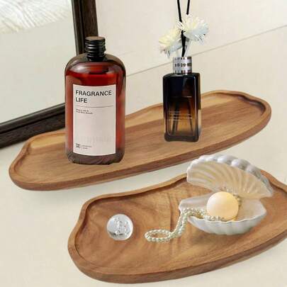1/2 Peças Bandeja de Madeira, Bandeja em Formato de Nuvem, Bandeja em Formato de Arco-íris, Bandeja de Madeira, Bandeja de Exibição de Beleza, Bandeja de Perfume, Bandeja de Banheiro, Bandeja de Madeira para Utensílios de Mesa, Bandeja de Bolo, Bandeja de Cozinha, Suporte de Exibição de Aniversário, Bandeja de Jardim, Bandeja de Papel para Cupcake, Adequado para Aniversário