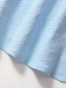 Girlism Tween Girls' Summer Casual Chest Ruched Cami A-Line Dress - Dusty Blue - View 7