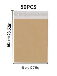 10/20/25/30/50/100-Pack Courier Bags Envelope Mailing Bags Self Adhesive Seal Plastic Pouch - Poly Mailing Express Envelope Packaging For Shipping - Brown - View 14