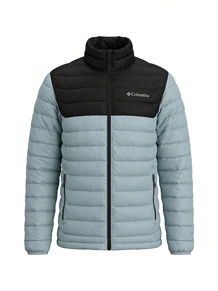 Men's Quilted Jacket Blue - Baby Blue - View 1