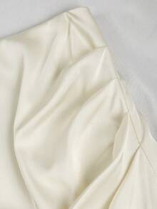 GlowEve 女士不对称荷叶边开衩时尚优雅半身裙