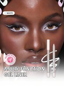 SHEGLAM Boldline Longwear Multi-Function Gel Liner-White Brand Beauty Makeup Face Paint Cosmetic For Women Girls Perfect For Winter Ideal For Y2K Fancy Fashion Suitable For Birthday Gift Party Ready Best Color - White - View 1