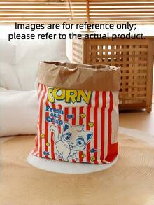 Popcorn Cat Toy - Fun Cartoon Bag For Interactive Play With Cats & Dogs, No Battery Needed - Multicolor - View 4