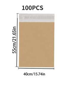 10/20/25/30/50/100-Pack Courier Bags Envelope Mailing Bags Self Adhesive Seal Plastic Pouch - Poly Mailing Express Envelope Packaging For Shipping - Brown - View 44