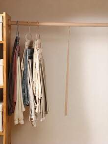 6-Pcs 4-Pcs /2-Pcs /1 Pc Wardrobe Storage Hangers, 5-Layer Plastic Scarf Rack, Optional Upgraded Thicker Version For Greater Durability. Wardrobe Hangers For Pants, Scarves, And Ties. - Multicolor - View 4
