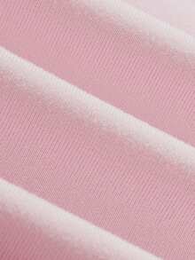 Manfinity Dauomo 男士时尚印花宽松短袖T恤 | 优雅设计 | 夏季必备 | 易于搭配，展现您的风格 - 淺粉色 - 查看 6