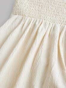 SHEIN Tween Girls Summer Floral Embroidered Maxi Dress - Apricot - View 4