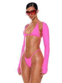 Musera Resort Pull On Shrug Sleeves Top Only For Summer Spring Holiday Vacation Ibiza Beachwear Nanoscopic Techno