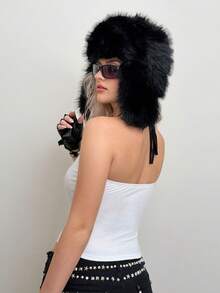 The Winx x SHEIN Women's Y2K Cartoon Graphic Contrast Lace Spaghetti Strap Cami Top For Summer - White - View 2