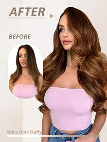 60pcs Tape In Hair Extensions 100% Human Hair #T4-P4/27 Balayage Chocolate Brown To Caramel Blonde Straight Style In 14-22 Inch Lengths Extensions Silky Seamless Invisible Top Quality Thick Ends Healthy Human Hair Extensions For Thin Hair And Salon Use - ST4-P4/27 - View 5