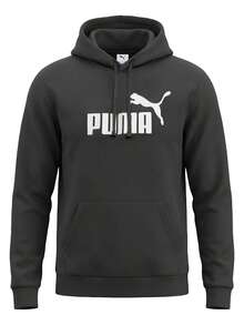 Puma Essentials No. 1 Logo Men Hoodie Grey - Gray - View 1