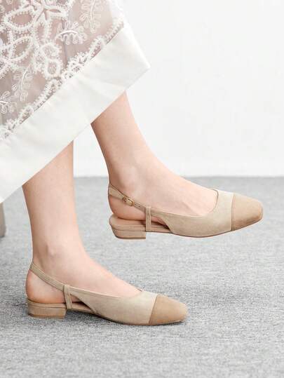 CUCCOO BIZCHIC Women's Round Toe Flat Shoes, Fashionable, Elegant, Generous, Casual, Minimalist, Comfortable, Slip-On, Suitable For Workplace, Commute, Versatile, Date, Formal Occasions