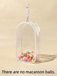 1pc PVC Storage Bag, Suitable For Plush Dolls, PVC Cosmetic Bags, Transparent Large Capacity Organizer Bags. Can Store Chargers, Data Cables, Headphones, Festival Decorations, Gift Packaging (Excluding Dolls). - Multicolor - View 15