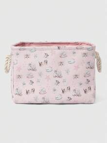 ROMWE Kawaii Cesto/canasta de lavandería de gran capacidad con estampado de labios y dibujos animados - Gato Corona - Ver 5