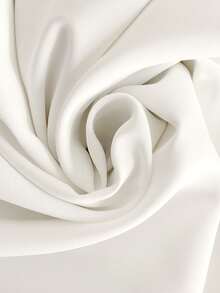 GlowEve Spring/Summer New Casual Chic Commuter High-End Elegant Minimalist Fitted Metal Waist Belt Tie Collar Button Curved Hem Sleeveless Women Blouse - White - View 6