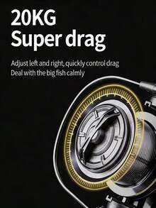 OKUMA Metal NGK8000 -14000 Spinning Reel 48 Ratio 16 Plus 1BB Max Drag 25kg Long Distance Casting Surf Fishing Reel Powerful Saltwater - Multicolor - View 2