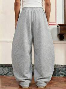 SWAVVY Men's Casual Loose Sweatpants, Light Gray Patchwork Ribbed Plain Men Grey Flared Sweatpants Men Loose Pants Men Grey Baggy Sweatpants Men Grey Wide Leg Sweatpants Mens Wide Leg Side Stripe Gym Pants - Light Grey - View 3