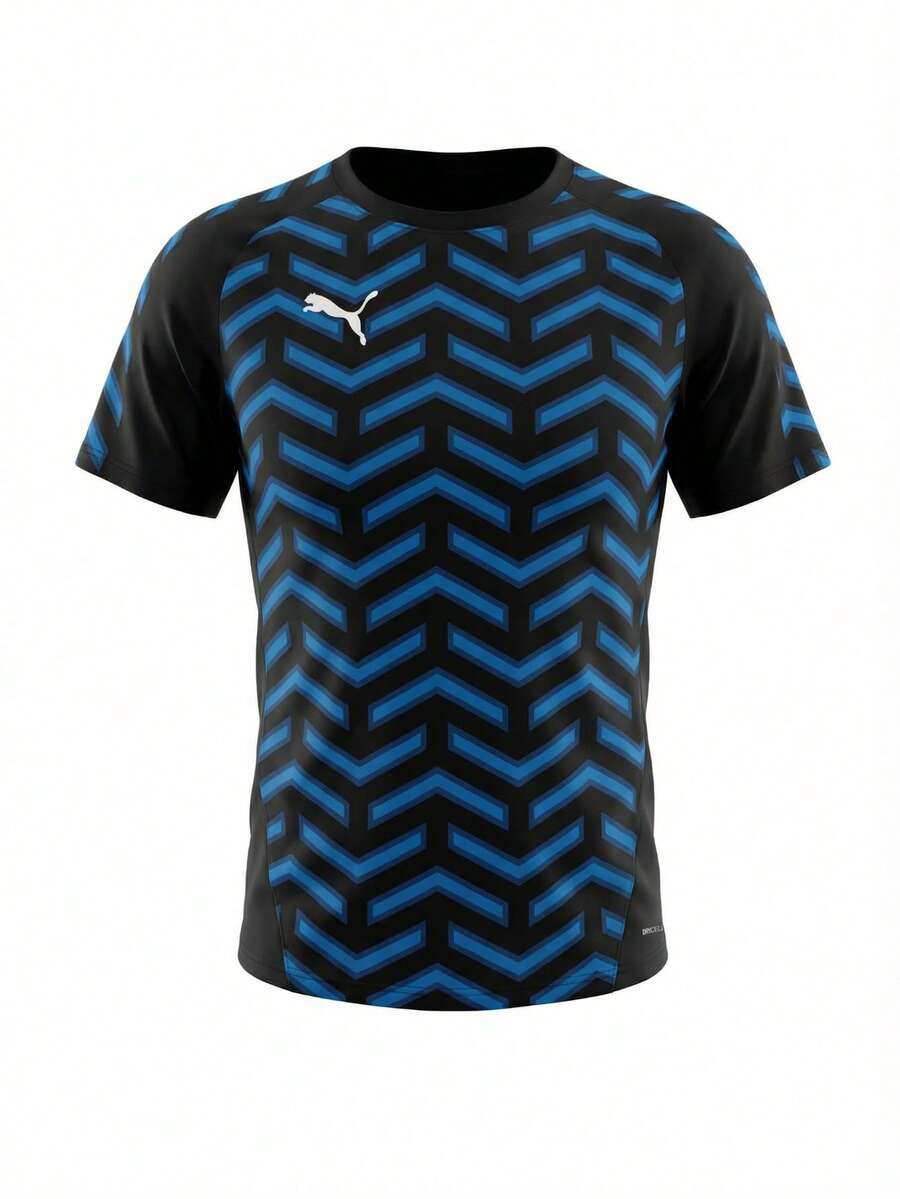 Puma Sports Tees & Tanks Breathable Classic Fit Quick-Dry Home Travel Daily Blue 660262-03 - Black Blue White - View 1