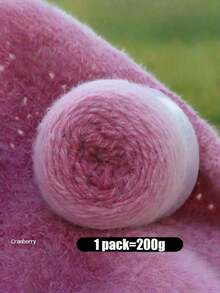 1 Bag Gradient Rainbow Chunky Yarn 80 Acrylic 20 Nylon For Hand Knitting Crochet DIY Fashion Sweater Scarf Hat Accessories Making Craft Supplies - Multicolor - View 10