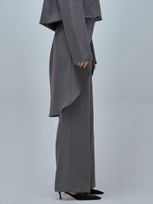 MUSERA 女士西装裤 - 灰色 - 查看 3