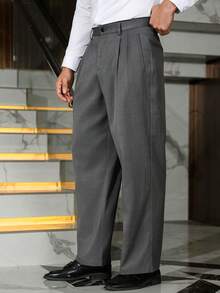 Calvornis Quần dài nam thường ngày, màu trơn, đa năng - Xám - Xem 6