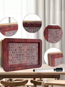 1个木制储蓄罐，带计数目标，可DIY组装，适合成人，创意家居装饰，返校礼物，学生学习工具