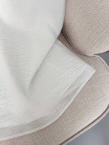 GlowEve Women's Fashionable Casual Elegant Sleeveless Shirt With Collar, Fabric Patchwork, Spring/Summer - White - View 3