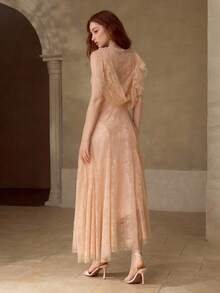 MOTF PREMIUM ĐẦM REN XẾP NẾP THANH LỊCH, XUÂN/HÈ - Hồng - Xem 3