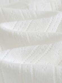 Babygirl Cute Summer Casual Knit White Camisole Romper Set - Multicolor - View 7