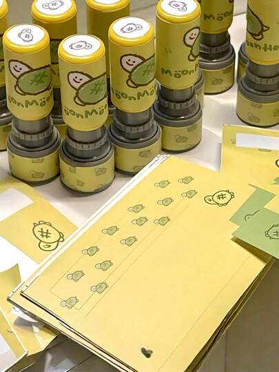 Joivida 1PC Mini Cute Turtle Cartoon Stamp High Value Planner DIY Decoration Birthday Gift Craft Supply(Slight Color Difference)