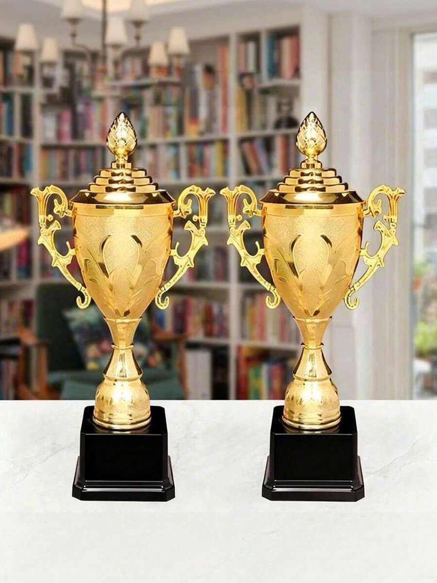 金奖杯奖励供应竞赛足球优胜者奖杯塑料模型小奖杯 - 彩色 - 查看 1