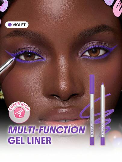 SHEGLAM Boldline Delineador en Gel Multifunción de Larga Duración-Violet Marca Belleza Maquillaje Maquullaje Cosmética para Mujeres Niñas Perfecto para Invierno Ideal para Y2K Elegante Moda Adecuado para Cumpleaños Regalo Fiesta Listo Mejor Color