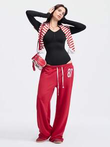 Loungeista 1 件女士塑身衣长袖紧身衣，带腰部训练器和乳房提升器 - 黑色 - 查看 8