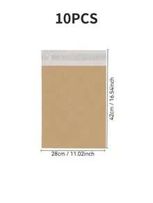 10/20/25/30/50/100-Pack Courier Bags Envelope Mailing Bags Self Adhesive Seal Plastic Pouch - Poly Mailing Express Envelope Packaging For Shipping - Brown - View 37