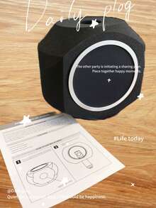 1 Pc Microphone Windscreen Pop Filter With Mic Stand&Phone Holder,Recording Shield,Mic Isolation Ball Sound-Absorbing Foam Windscreen For Large Mic, Studio Equipment Indoor & Outdoor Recording - Black - View 5