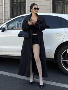 DAZY Women's Lace Sexy Skinny Leggings - Light Grey - View 3