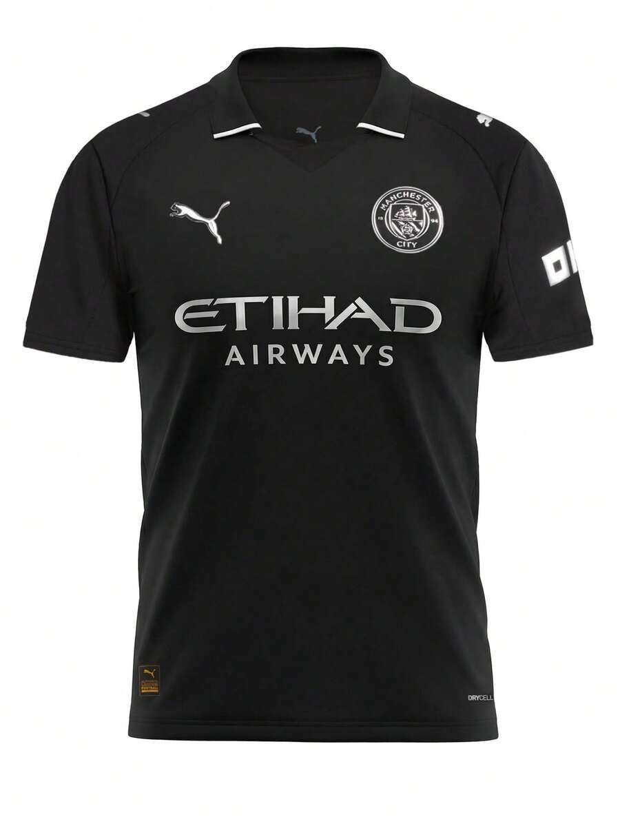 Puma Manchester City FC Kids' T-Shirt Black - Puma Black - View 1