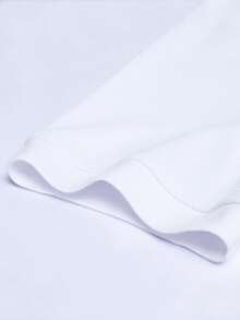 Manfinity Mode Men's Casual Half-Placket Short Sleeve Polo Shirt, Summer - White - View 6