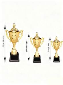 金奖杯奖励供应竞赛足球优胜者奖杯塑料模型小奖杯 - 彩色 - 查看 10