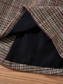 Rusticease Áo vest nữ cỡ lớn thời trang thường ngày in họa tiết kẻ caro - Nhiều màu - Xem 8