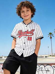 男童波点印花领结短袖衬衫，休闲场合及假日穿着，春夏款