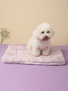 Tấm lót giường cho thú cưng bằng sợi Polyester, kiểu dáng dễ thương, thoáng khí, có thể giặt được, dày, thích hợp cho mèo và chó cỡ nhỏ và vừa quanh năm (thích hợp cho những chú chó vui vẻ như Teddy/Teddy Bear, không thích hợp cho những chú chó lớn) - Nhiều màu - Xem 22
