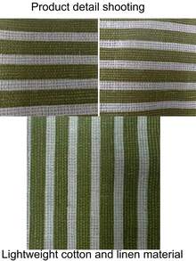 SHEIN 1 pieza Delantal ajustable de rayas de colores para hombres y mujeres, delantal de cocina de estilo sencillo con bolsillos para chef, mesero, cocina, barbacoa, estilista, herramienta de cocina, lavable a máquina (rayas verdes) regalo navideño - Verde - View 10