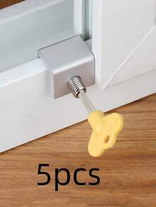 1/ 5 /10 Pcs Heavy Duty Sliding Window Sash Lock Adjustable Childproof Safety Latch For Home Office Security Installation Tool Easy DIY Hardware - Silver - View 8