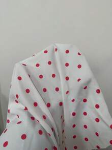 Almamuse Áo hai dây buộc trước in họa tiết chấm bi thanh lịch dành cho nữ, áo chấm bi mùa hè. - Hồng - Xem 7